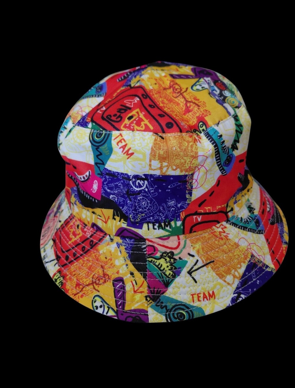 Abstract Print Unisex Bucket Hat 22"/23" - Picture 4 of 6